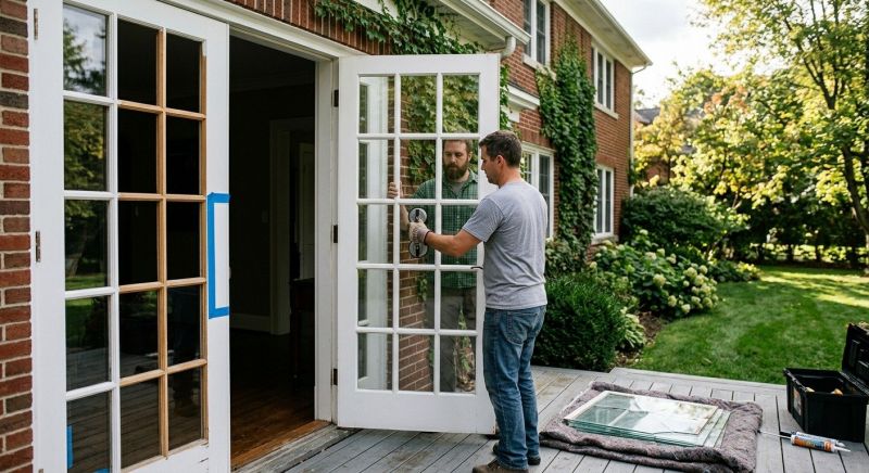 Basement French Door Service
